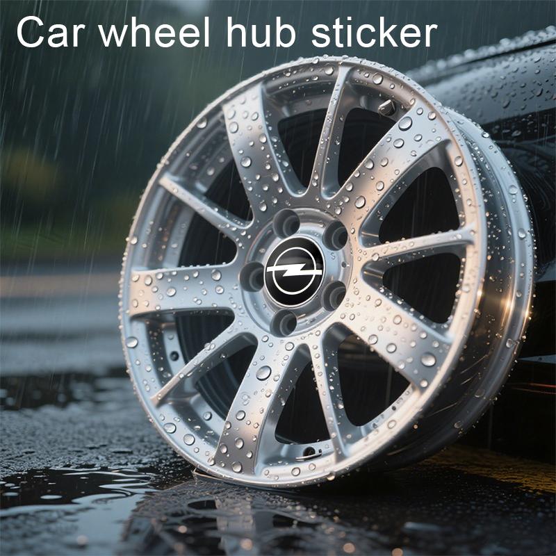 4ks Samolepka na středovou pokličku kola auta Kovový emblém Samolepka Pro Opel Astra j g Insignia Corsa d Vectra c Zafira a Auto Gadgets