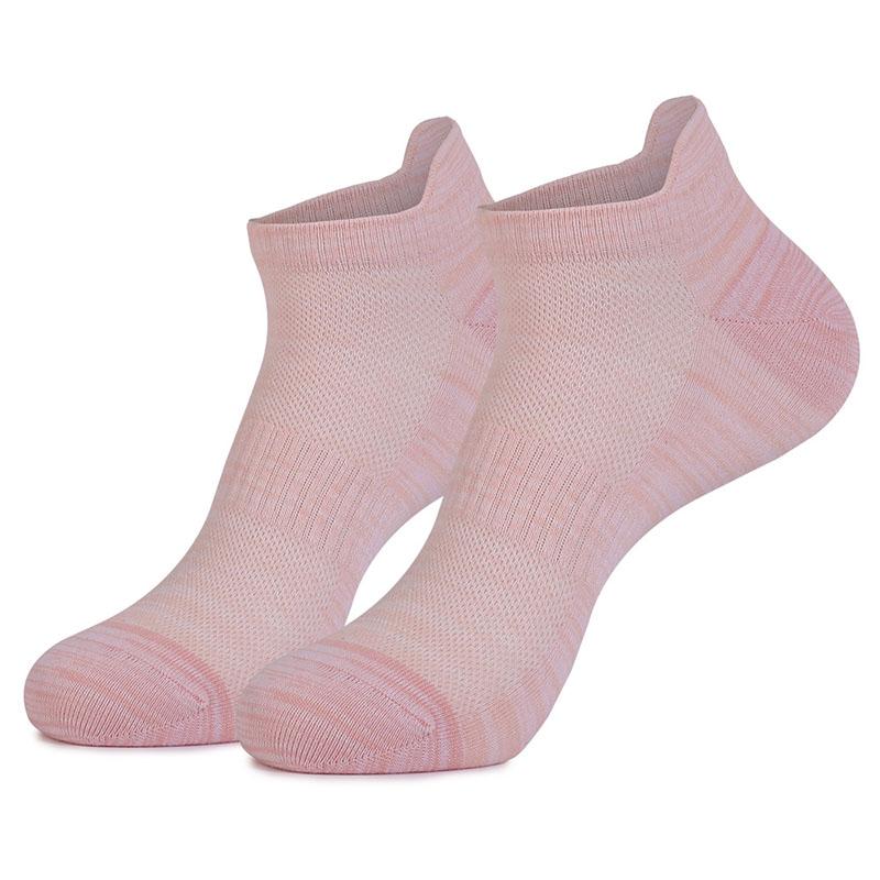 6 Pairs Women Cotton Running Ankle Socks Spring Summer Thin Breathable Invisible Tab Boat Low Cut Socks