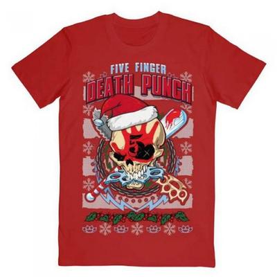 Five Finger Death Punch Unisex Adult Zombie Kill Xmas Cotton T-Shirt