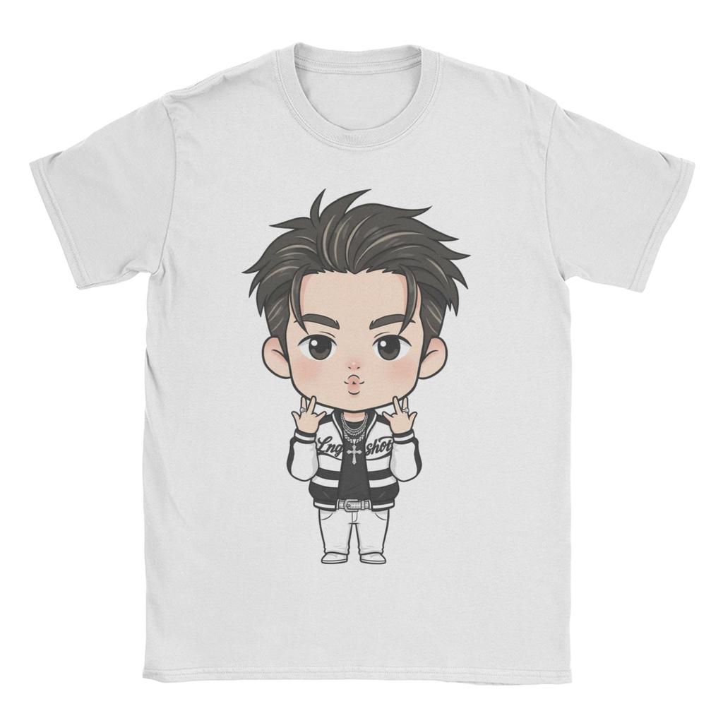 Lngshot Woojin Rising K-Pop Hip-Hop T Shirt Unisex 100% Cotton Amazing T-Shirts Crewneck  Tees Short Sleeve Tops Birthday Present