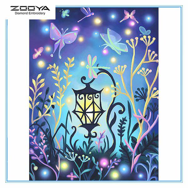 

ZOOYA DIY 5D полный квадратный горный хрусталь бабочка и легкая Алмазная вышивка картина вышивка крестом домашний декор