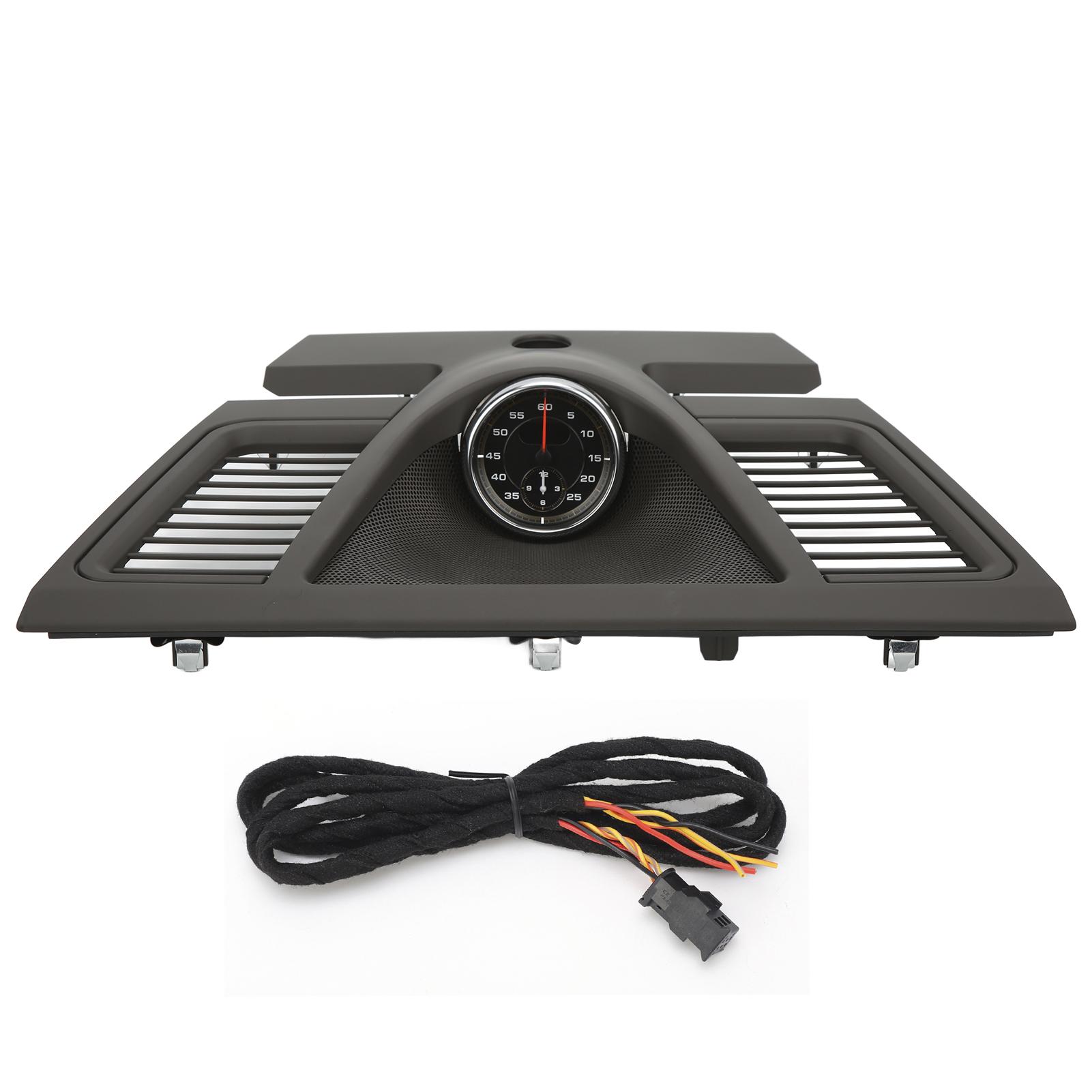 Upper Center Dash Cover Instrument Panel Stopwatch 970 552 151 01 OA6 Replacement for Panamera 2010‑2016 Black