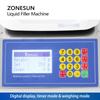 ZONESUN ZS-M90 Peristaltic Pump Semi-automatic Digital Control CNC Weighing Filling Machine Perfume Solution Filler
