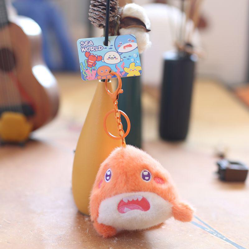 Cute Cartoon Animal Plush Doll Toys Keychain Bag Pendants Decoration Accessories