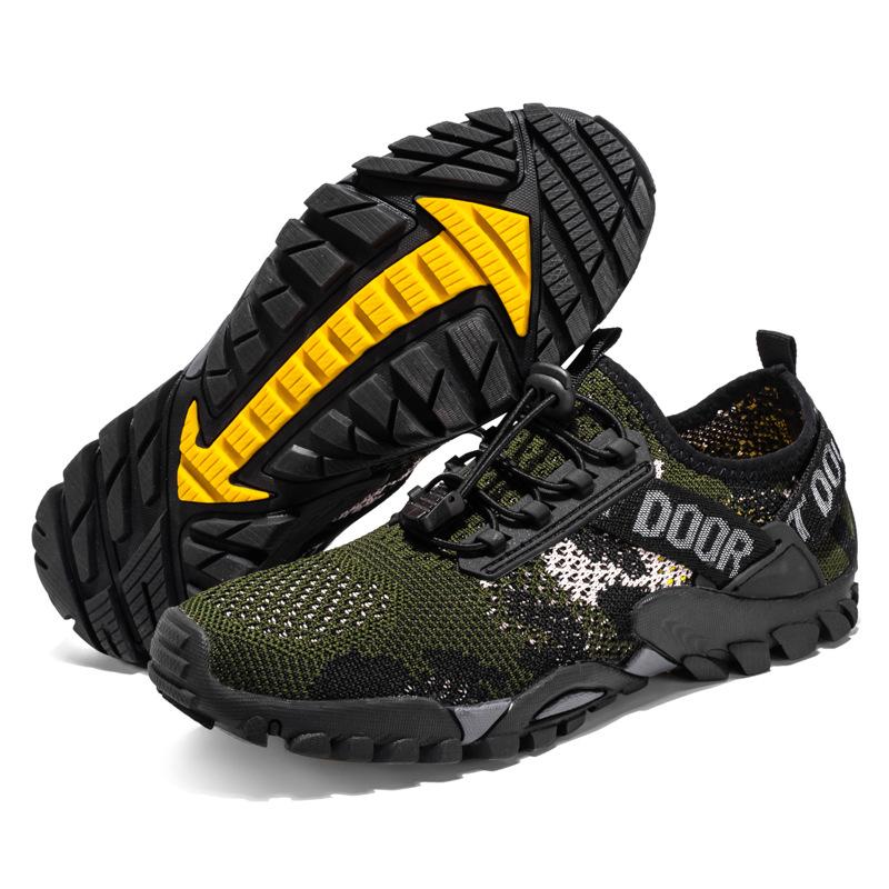 Men Quick Dry Breathable Barefoot Slip On Water Shoes for Outdoor Hiking Wading Beach Surfing Swimming Diving Yoga Activities