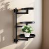 Wall-mounted Plant Display Indoor Plant Hanger Metal Rotating Plant Shelf Wall Mount Display Stand for Indoor Outdoor Home
