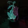Led 3d Small Dragon Desk Lamp For Living Room Creative Seven Color Touch Tv Filled Table Lamp For Bedroom
