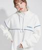 Oversize Front Line Hoodie White