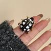 Vintage Enamel Rhinestone Insect Ring Colorful Cute Butterfly Beetle Punk Y2K Jewelry for Women Accessories Party Gift