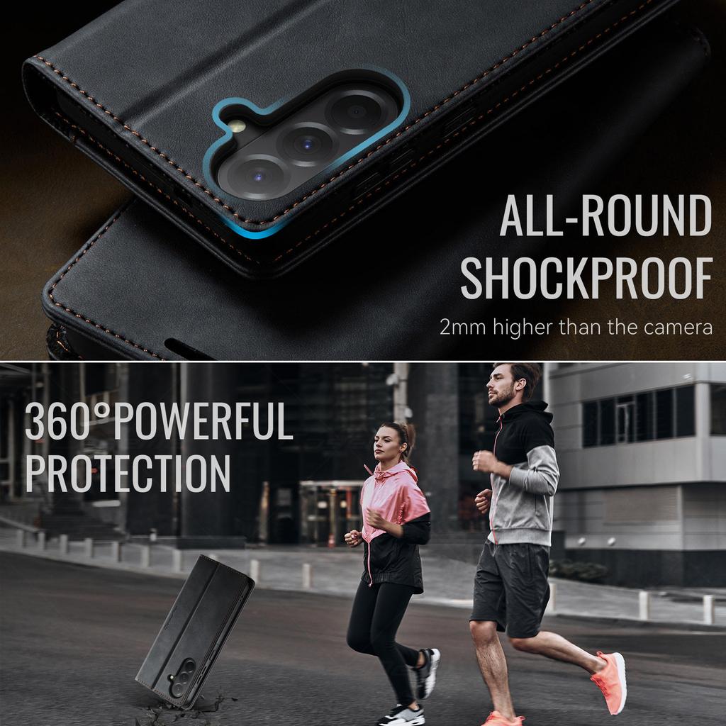 Magnetic Leather Wallet Card Flip Cover For Samsung Galaxy A56 A36 A26 A16 A17 A55 A35 A25 A54 A34 A33 A15 5G A14 A53 A50 A52