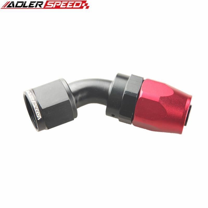 Aluminium AN Fittings Adapter Oil Fuel Reble Fitting Hose End 0/45/90/180 Degree AN20  Fuel/Swivel Hose