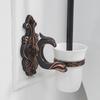 Bath Hardware Sets Black Brushed Bath Cup&Tumbler Holders Europe Toilet Brush Holder Towel Bar Paper Holders Cloth Hook WF-88800
