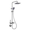 Graues Duschsystem Hochdruck Regendusche Duscharmatur Set Digital Duscharmatur Set Wassersparend