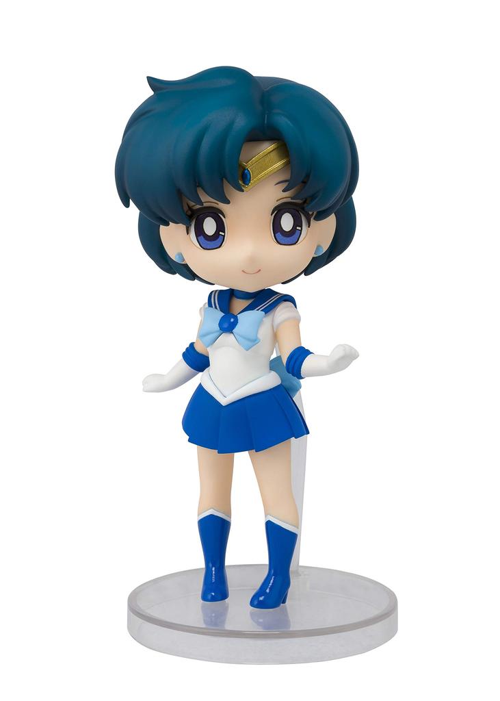 TAMASHII NATIONS Figuarts Mini Pretty Guardian Sailor Moon Sailor Mercury, Approximately 90mm, PVC & ABS Painted Action Figure