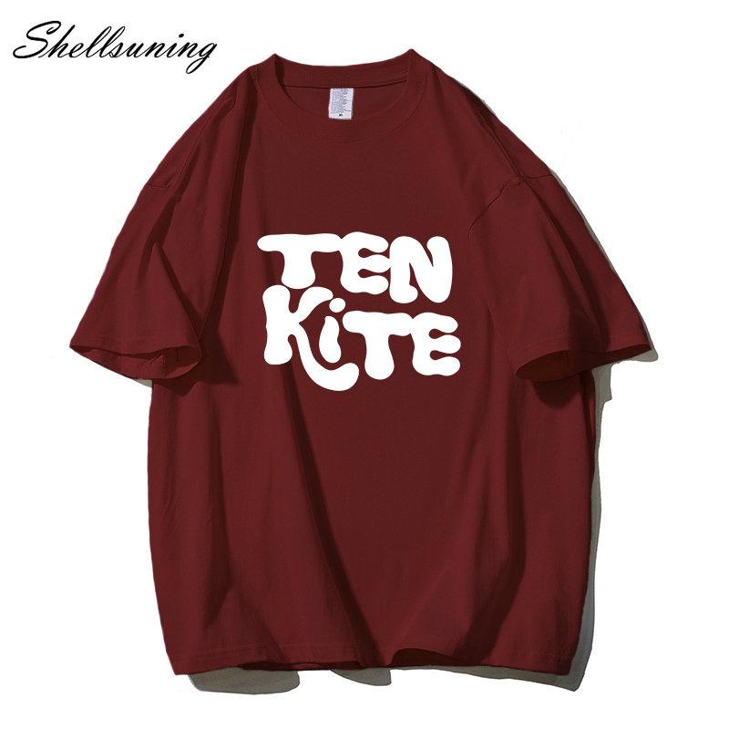 Shellsuning модные футболки с рисунком из 100% хлопка женские летние футболки с короткими — фото 13