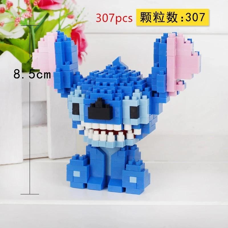 236-313pcs Stitch Building Blocks Toy Diamond Bricks Lilo Stitch Doll Figurines Children Birthday Gifts