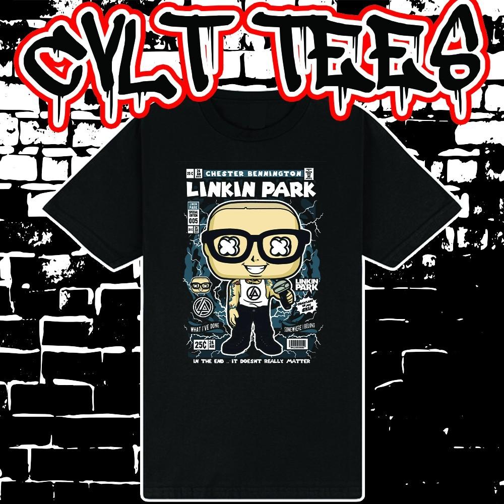 

Chester Bennington Linkin Park Comic Book Cover style Tee ~ 100% Cotton Unisex T-Shirt XXXXL