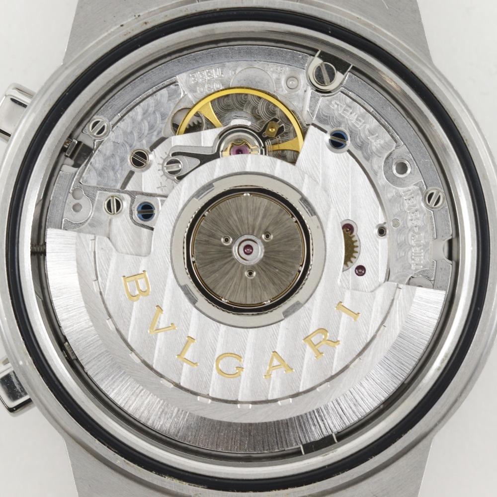 BVLGARI Diagono Sports Watches CH35S black/Silver blackDial Stainless Steel Mechanical Automatic Chronograph mens Used