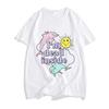 Im Dead Inside Dolphin Tshirt Unisex Wounisex Cotton Trendy Couples Loose Casual Graphic Print Short Sleeve Crew Neck Hipster Top