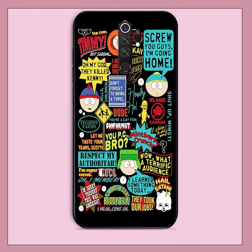 Cartoon Funny S-South-P-Park Phone Case For Redmi Note 4 X 5 A 6 7 8 T 9 9S 10 11 11S 11Epro Poco M3 Pro