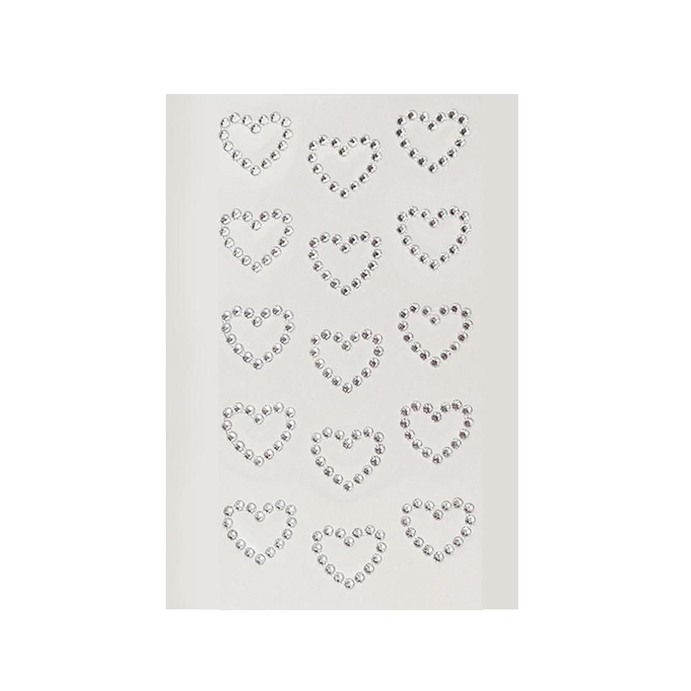 Star Heart Crystal Decoration Stickers Acrylic Imitation Pearl Stickers Gemstone Card Handmade Sticker For Girls DIY Art Supplie