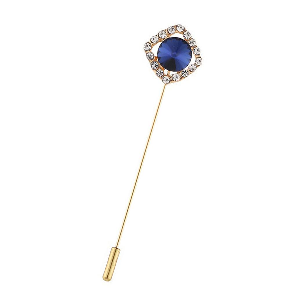 Gender Neutral Crystal Accented Brooch Pin Comfortable Wear Safety Lapel Pin Chest Ornament For Office Parties