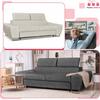 Sofa Couch Bosso Living Room Family Furniture Beige Velvet Recliner Headrest