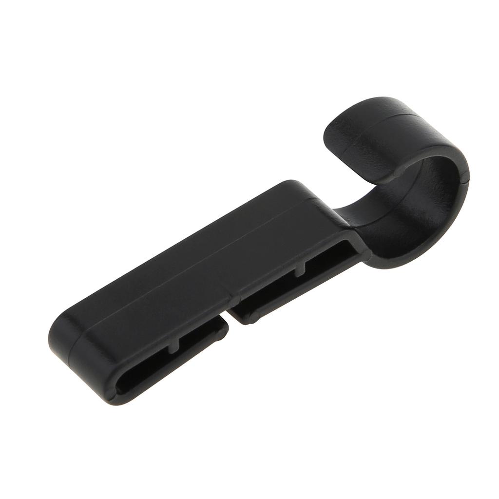 ABS 12pcs Helmet Clips Black Heavy Duty Headlamp Hard Hat Light Clips Secure Fit