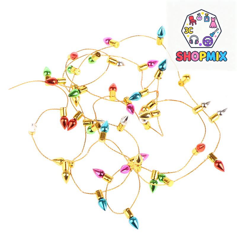 1:12 1 Řetěz falešných světel Vánoce Dobrá dekorace Domeček pro panenky Miniaturní Mini Nábytkové doplňky Řetězová světla