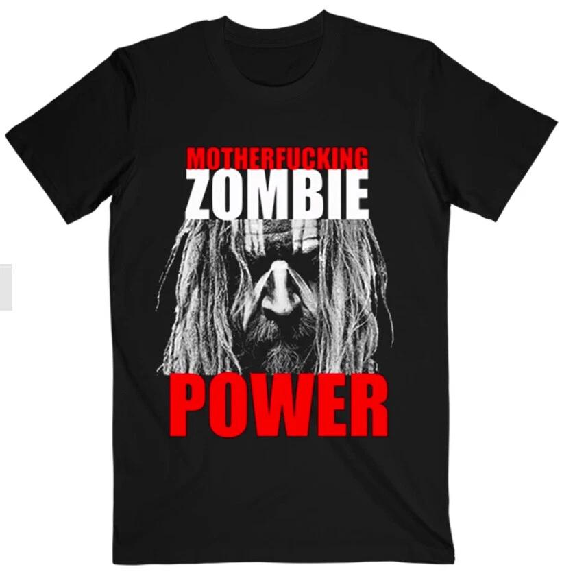 

Rob Zombie MOTHER F ING ZOMBIE POWER 100% Cotton T-shirt Mens Tees Top NEW 100% Authentic & Official S разноцветный