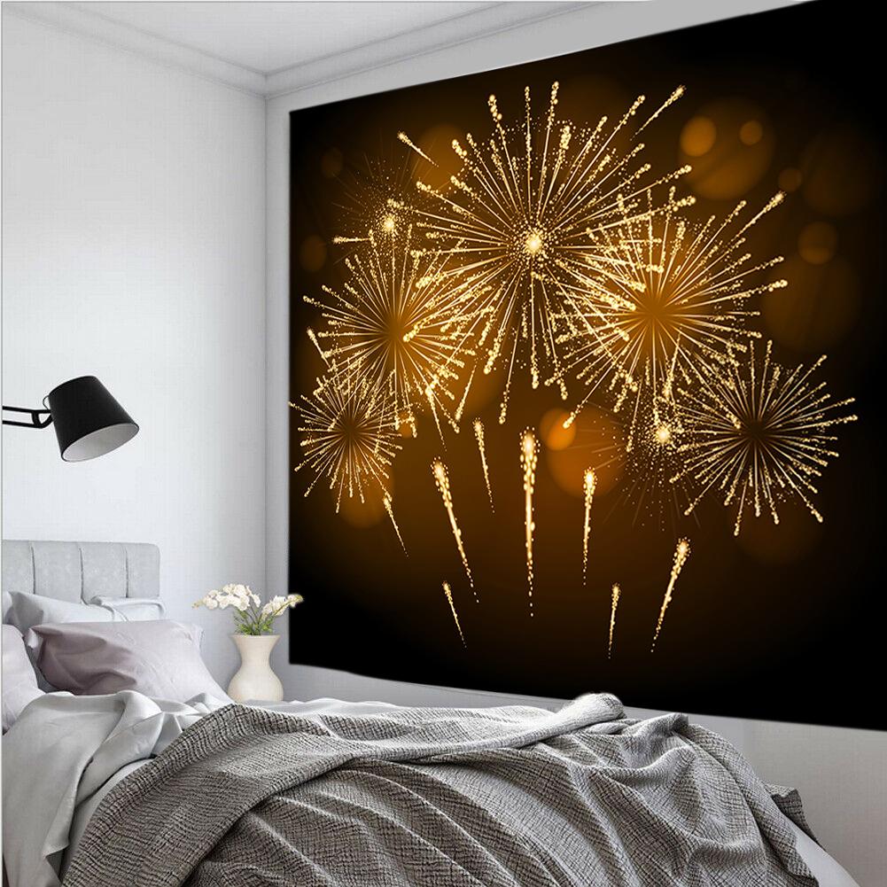 Фейерверк с принтом пламени на черном фоне — фото 10