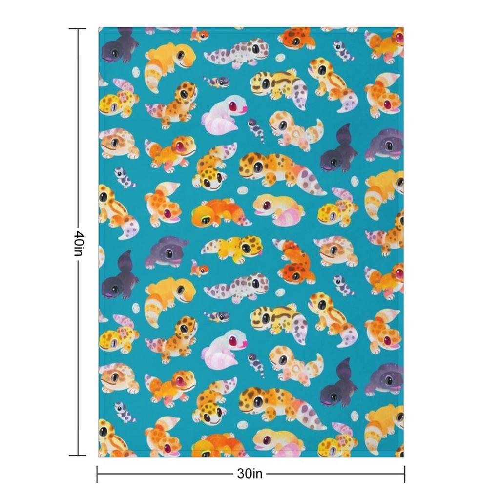 Leopard gecko - green Throw Blanket wednesday Decorative Sofa Decorative Beds Sofa Quilt Blankets