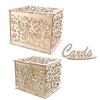 Business Card With Pattern Invitation Gift Party Supplies Wedding Decoration Card Box Wooden Box