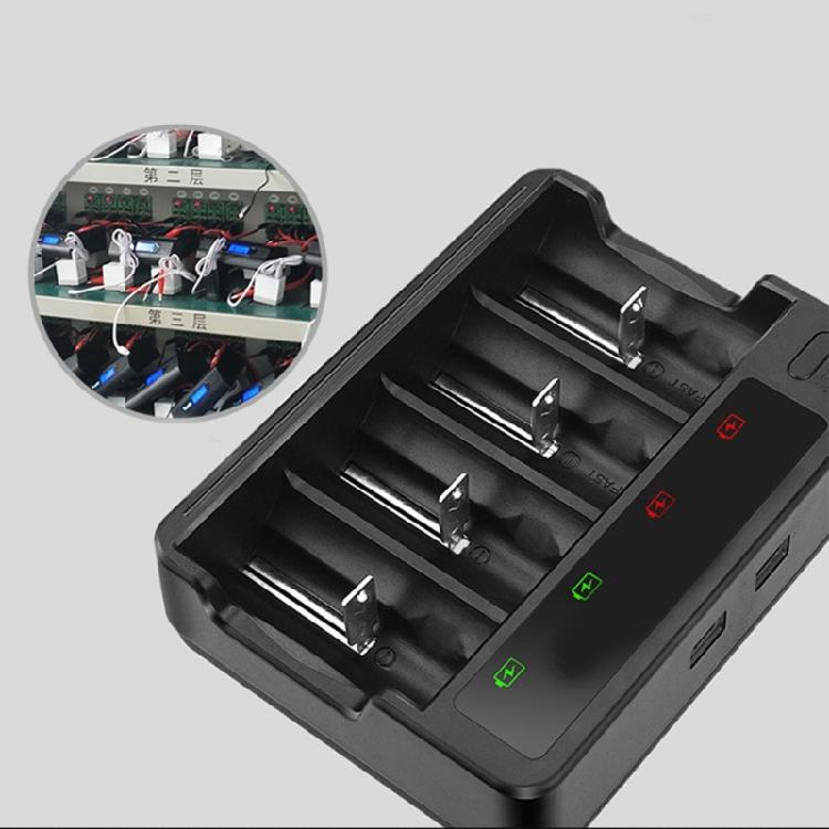 Advanced AA 3A C D Battery Charger for Rechargeable Batteries USB Fast Charging Slots with Auto Shut Feature