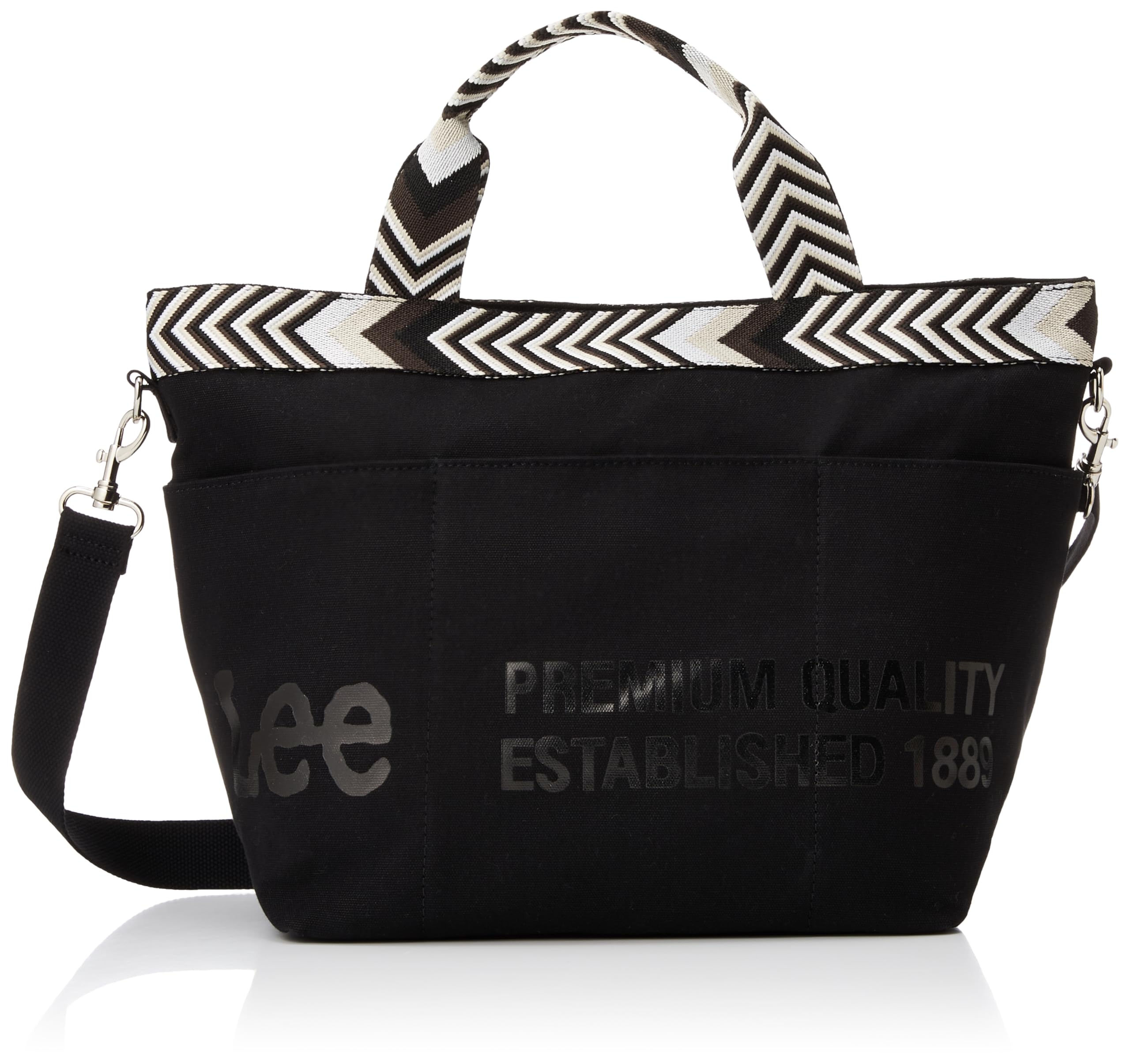

2WAY Mini Tote arrow Lunch Bag Mini Tote Thick Cotton Campus M Size 2WAY Shoulder Commuting School Leisure Black [Lee] (Arrow) 320-1361 чорний