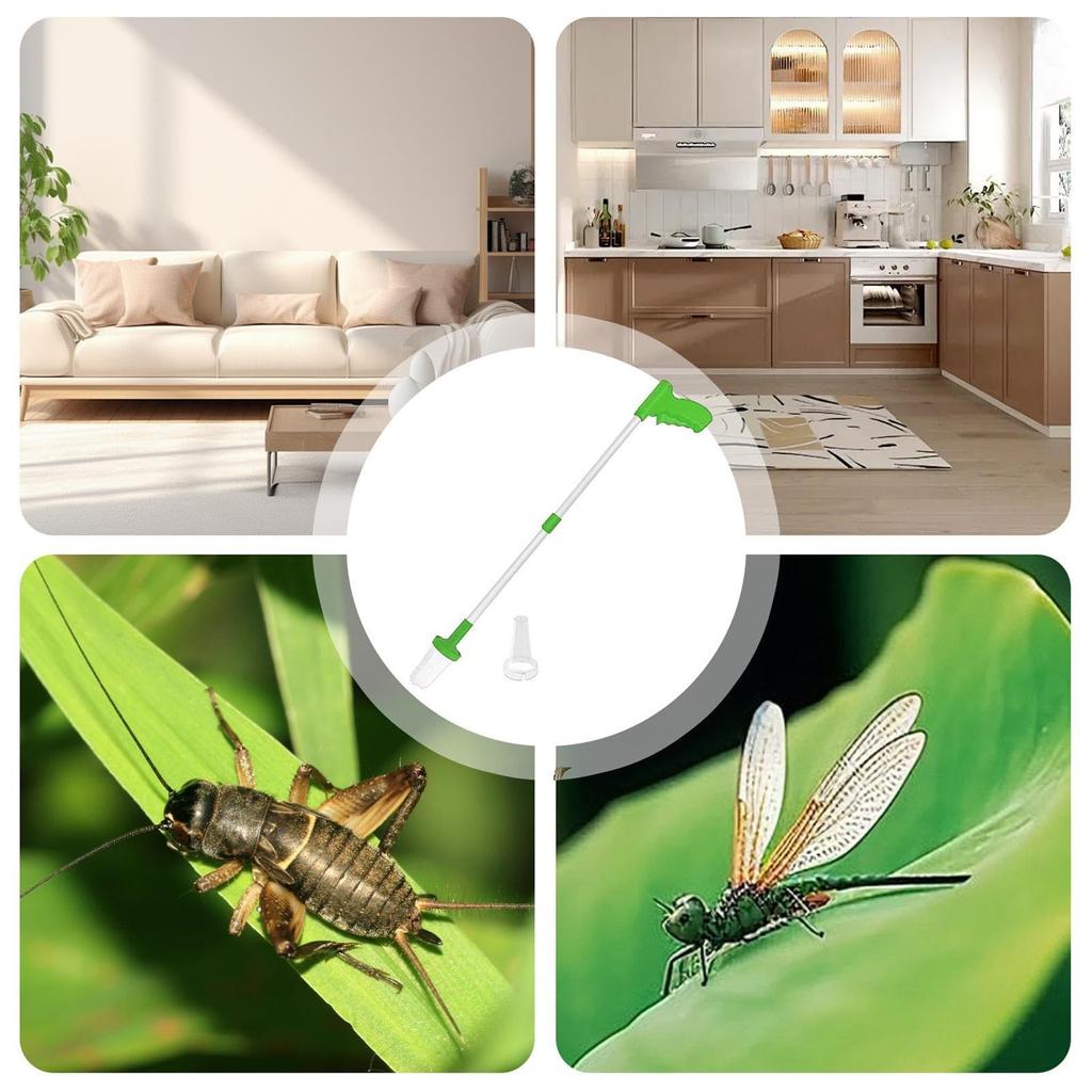 Capcană de păianjen cu mâner lung - Păianjen fără contact, mâner de gândaci pliabil, instrument de capcană pentru păianjen prietenos cu umanitatea Instrument de ridicare Instrument de capcană de familie pentru casă