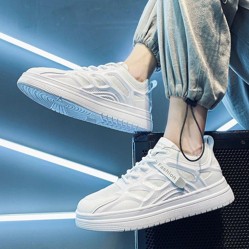 Pantofi Sport de Toamnă pentru Bărbați, Noi, din Plasă Respirabilă, cu Platformă Înaltă, pentru Studenți, Tenis, Baschet, Tendință de Modă Masculină, Adidași Casual