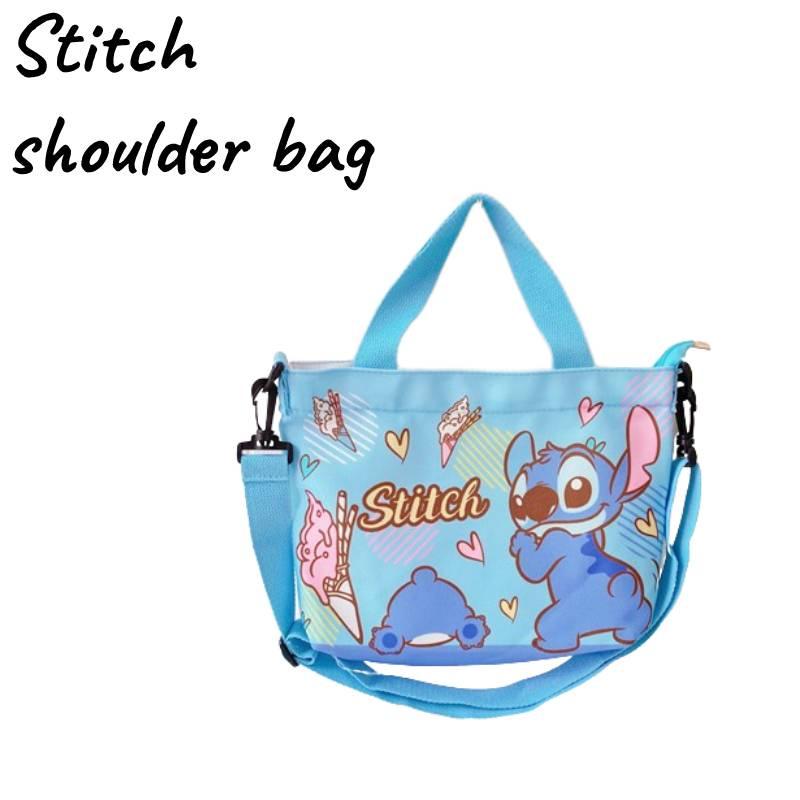 Stylish Canvas Shoulder Bag With Cartoon Design, Blue Color, Medium Size, 3021cm