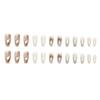 24 Pieces Autumn and Winter Astringent Metallic Silver Glitter Nail Art Medium Ballet Nail Smudge Spice Girl Flash Ins Wind Wearing Nail