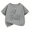 Fashion Y2k Girls T Shirts Short Sleeve Kids Childrens Tshirt Boys Girls Summer Spring Casual Top Tee Shirt