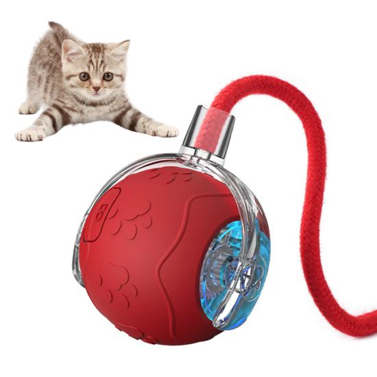 Interactive Cat Toy Ball Indoor Cats Intelligent Rolling Ball Automatically Changes Direction Fun Kitten Toy for Bored Indoor Cats Dogs Chasing