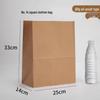 Disposable Oil-Proof Kraft Paper Food Bags