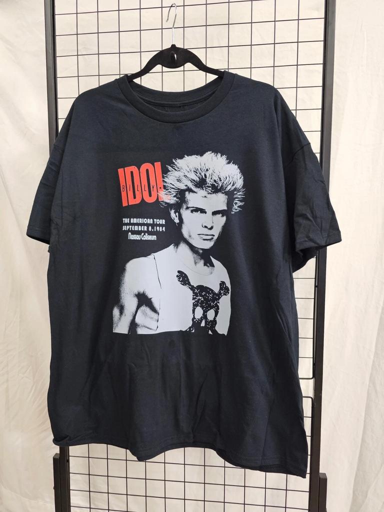Billy Idol 1984 Concert au Nassau Coliseum T-shirt en Coton XL