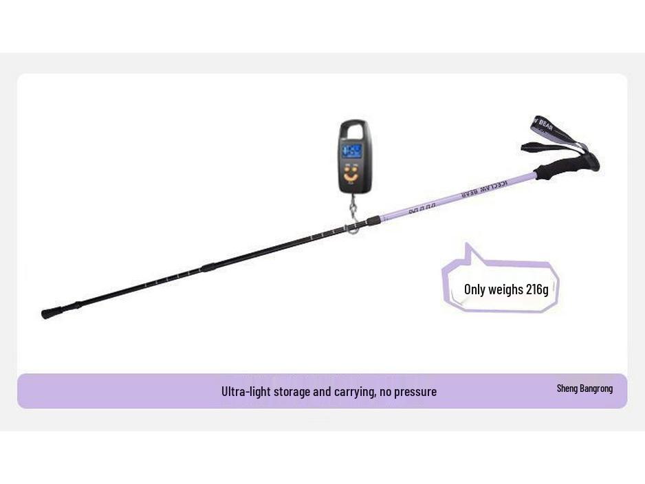 Telescopic Hiking & Trekking Poles with Inner & Outer Locks - Professional Climbing Gear for All Ages