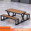 Outdoor Patio Integrated Table and Chair Set