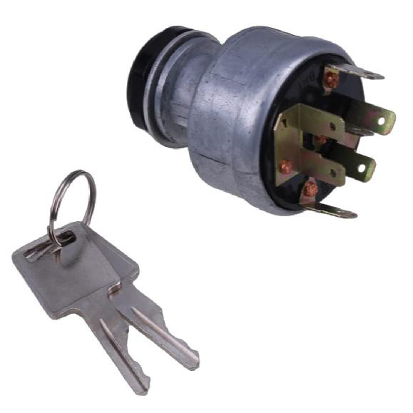 Solarhome 4 Positions 7 Pins Ignition Switch 31-280 with 2 Keys D250 6693241 Compatible with Tractors