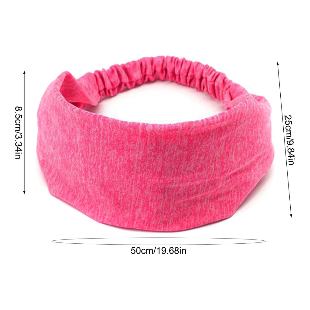 Wide Headband For Women Fashion Knit Hair Band Yoga Sports Headwear Non Slip Wide Edged Simple Hair Accessories