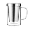large capacity Tea separation cup Teacup Office with handle Stainless steel tea filter home creative drinking cup dustproof lid