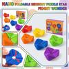 Sensory Fidget Toys Foldable Textured Blocks for Kids and Toddlers Developmental Play and Sensory Stimulation Set