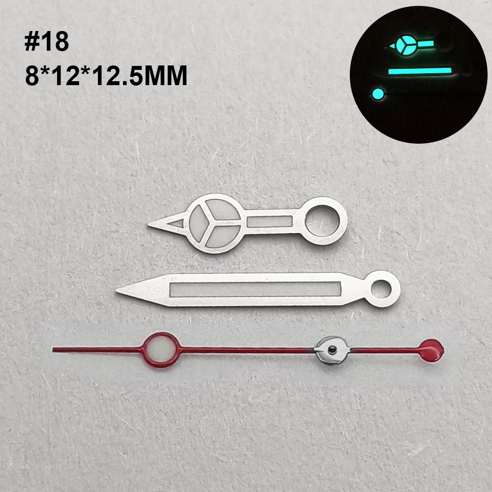 Uhrzeiger C3/bgw9 Blau Grün Leuchtend passend für NH-35-36 Uhrwerk Mechanische Armbanduhr Zubehör Silber Gold Roségold Schwarz